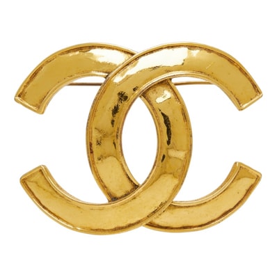 シャネル ココマーク ヴィンテージ ブローチ 94P ゴールド メッキ レディース CHANEL 中古