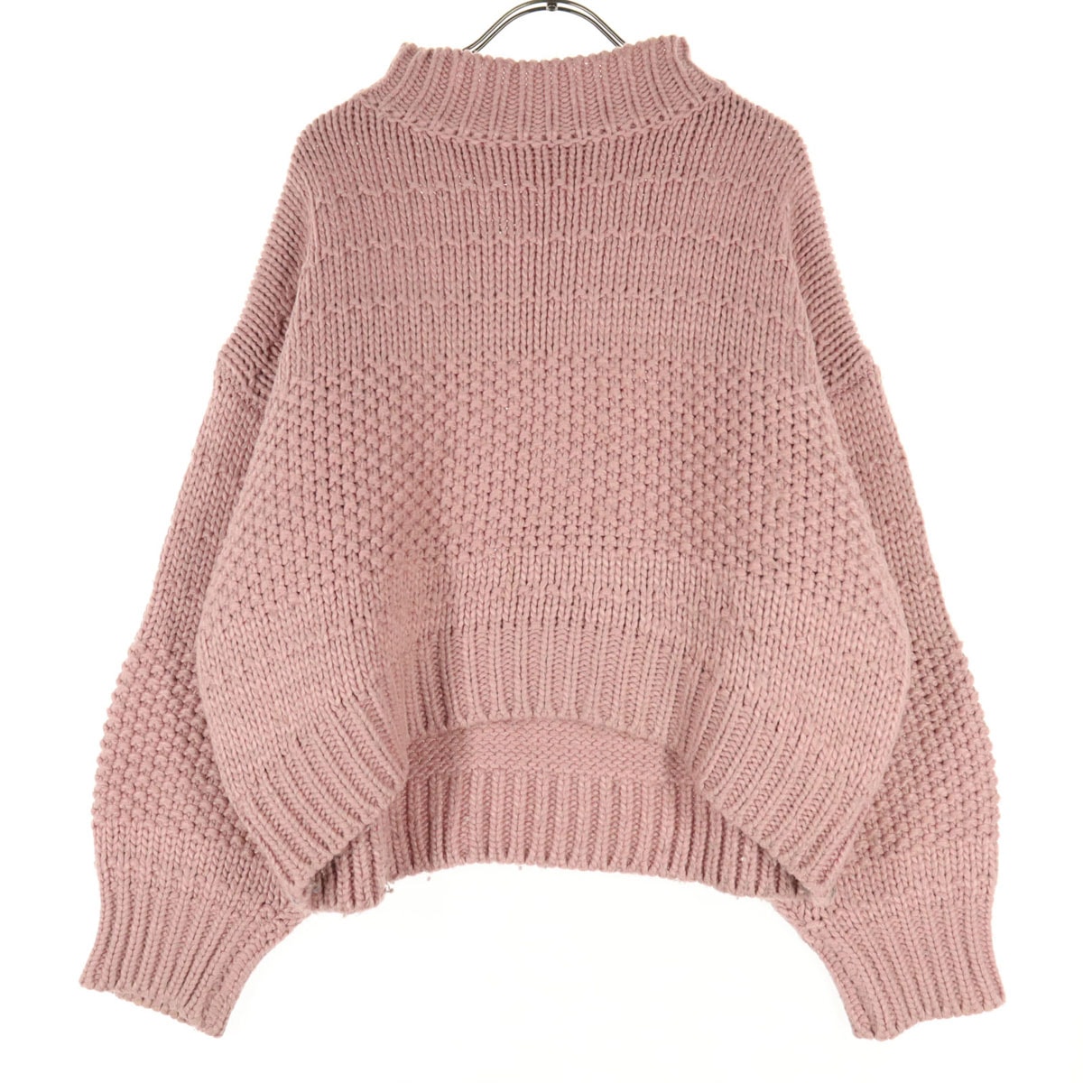 MOUSSY マウジー 長袖 ハイネック ニット F ピンク
