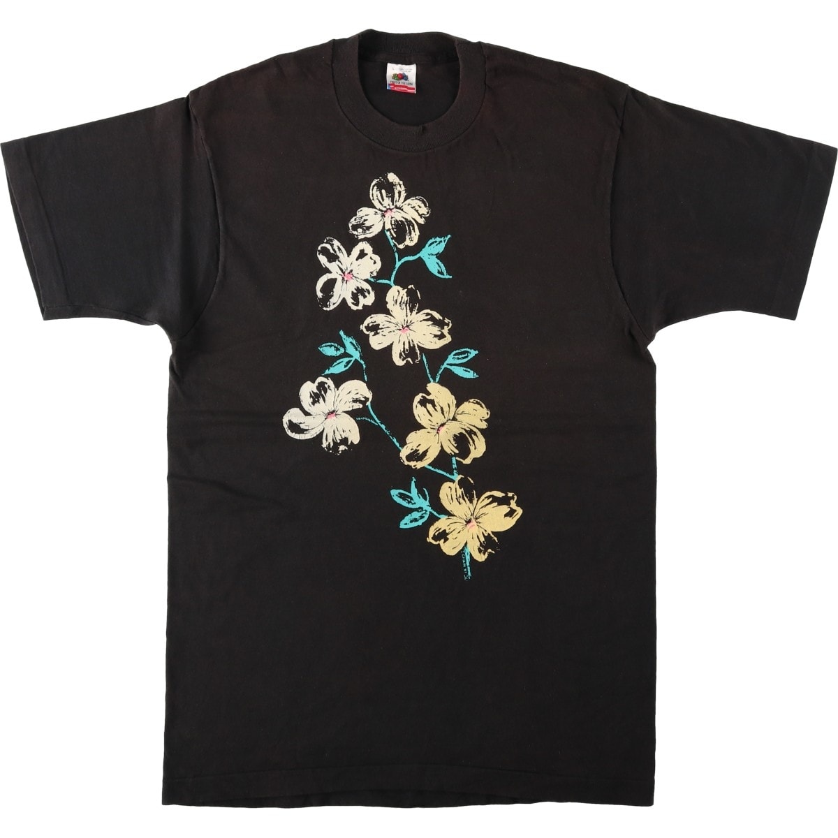 古着 90年代 フルーツオブザルーム FRUIT OF THE LOOM 花柄 プリントTシャツ USA製 メンズL相当 ヴィンテージ/eaa642475