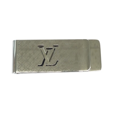 美品 LOUIS VUITTON ルイヴィトン ビルクリップ シャンゼリゼ シルバー スティール マネークリップ 601467 【中古】