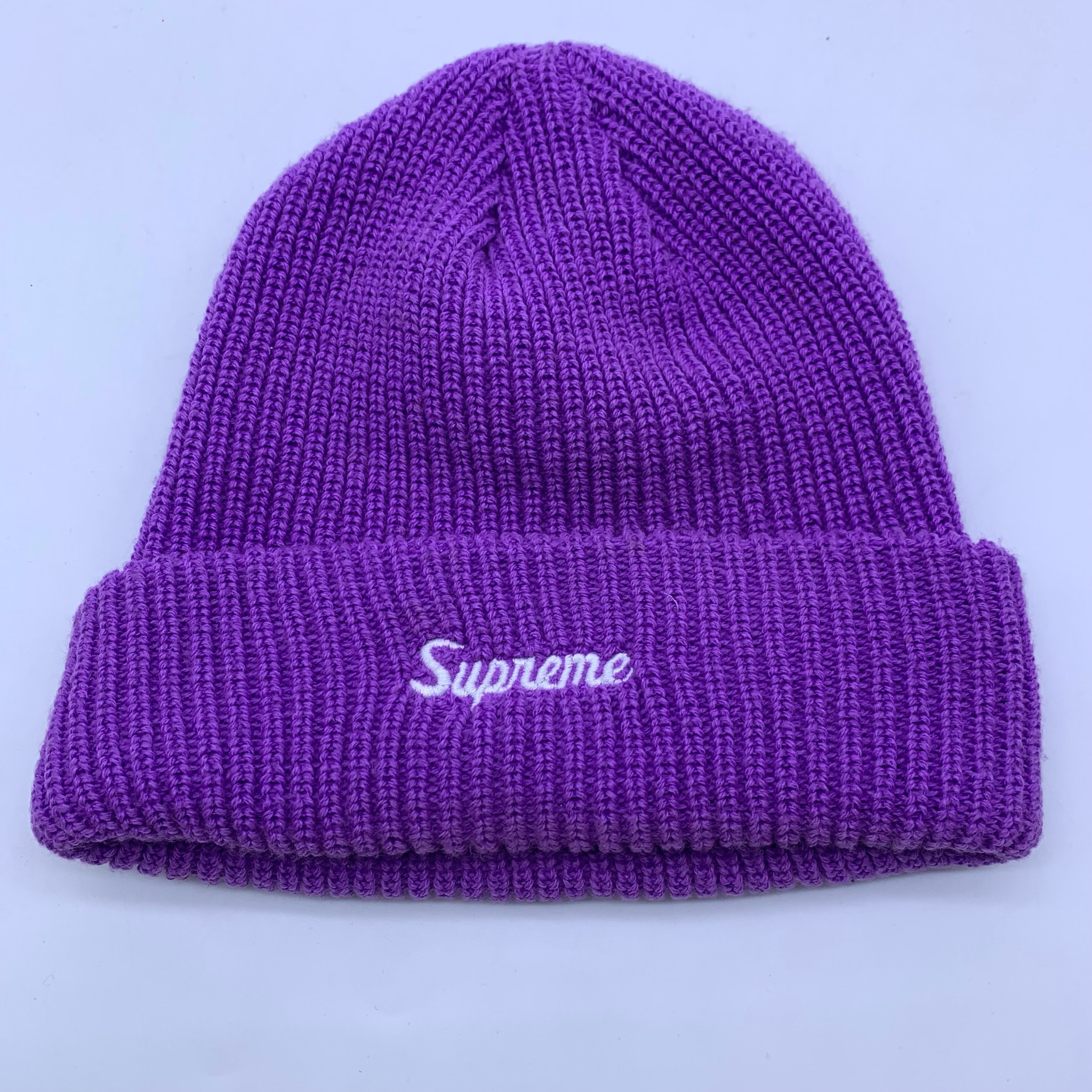 Supreme Loose Gauge Beanie "Bright Purple" (22SS)