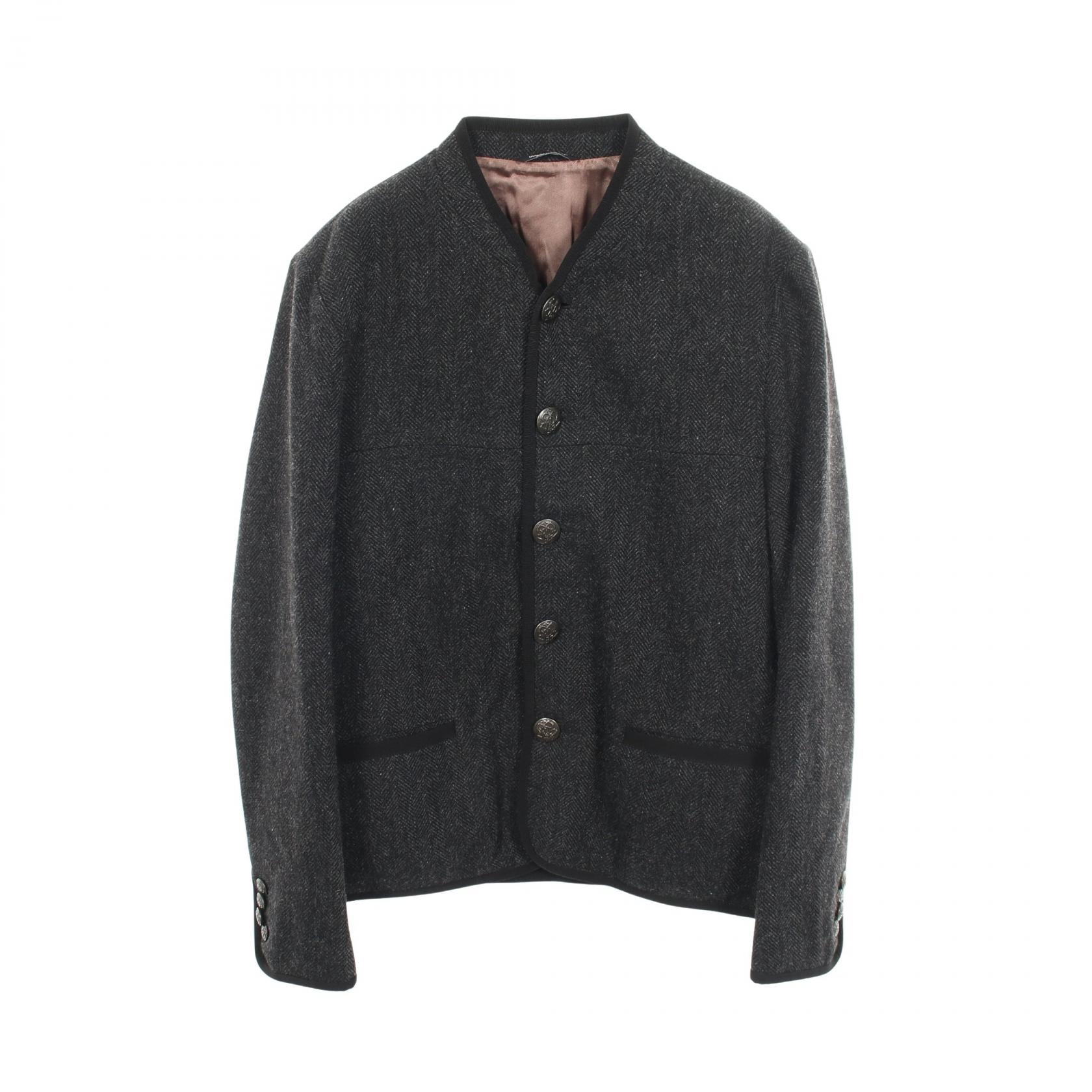 ドルチェアンドガッバーナ DOLCE & GABBANA ヘリンボーン 衣料品 アウター ウール ナイロン メンズ グレー系 【中古】