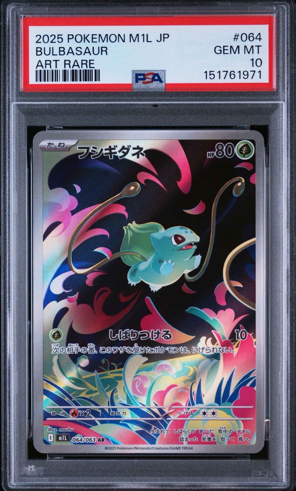 フシギダネ AR MEGA 拡張パック メガブレイブ 064/063 PSA10 フシギダネ AR [M1L 064/063](拡張パック「メガブレイブ」)の新品/中古
