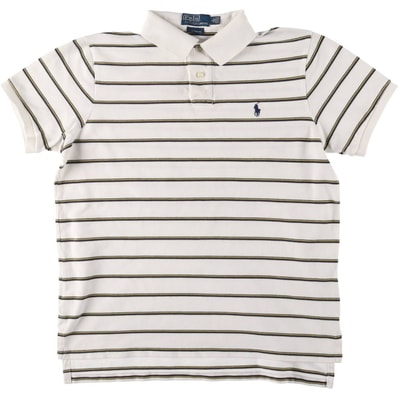 古着 ラルフローレン Ralph Lauren POLO by Ralph Lauren CUSTOM FIT 半袖 ボーダー ポロシャツ メンズL相当/eaa537318