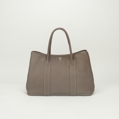 エルメス HERMES ガーデンパーティPM 36 ガーデンパーティー バッグ トートバッグ ネコンダ エトゥープ Etoupe グレー Gray シルバー金具 ハンドバッグ