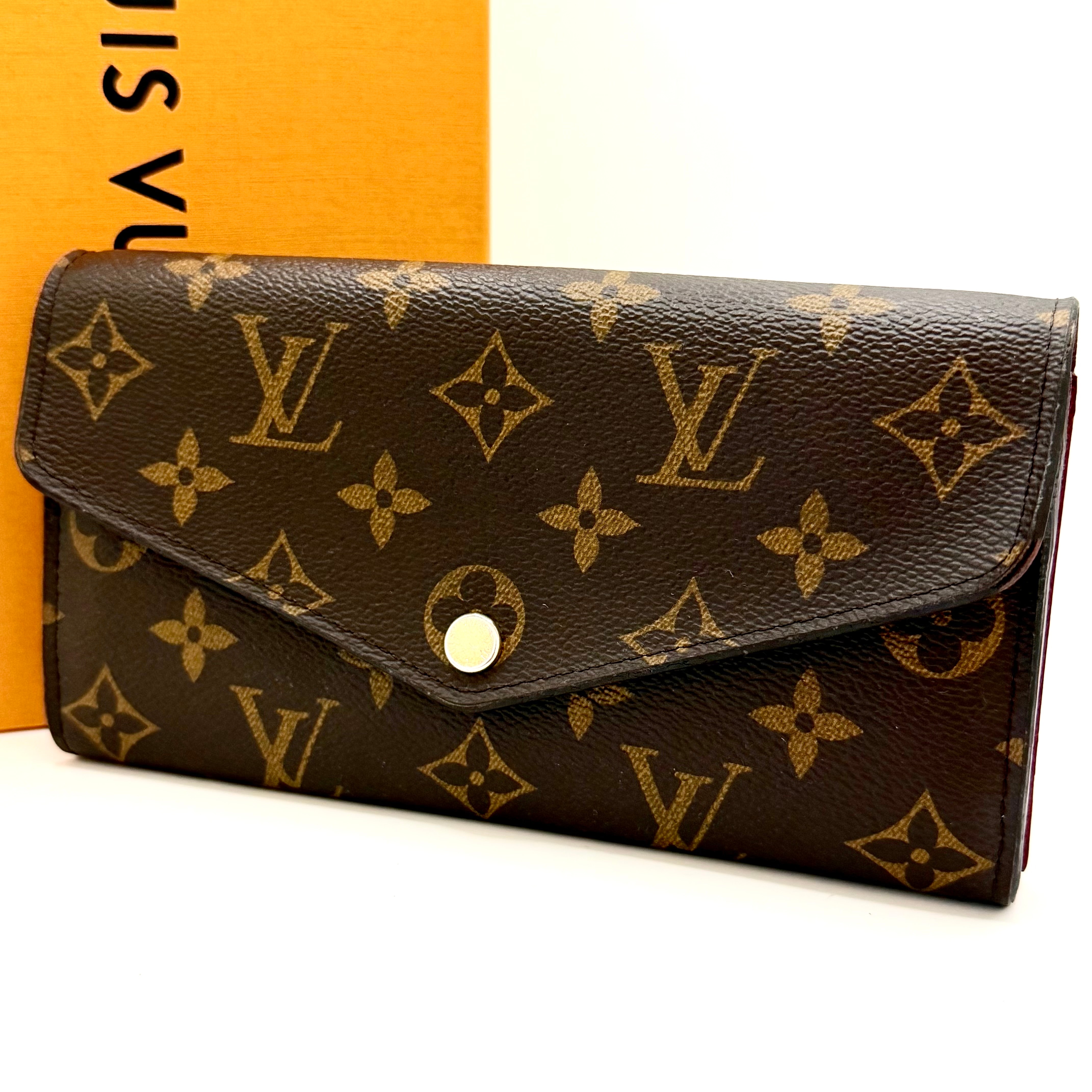 Louis Vuitton Monogram Sarah Wallet "Fuchsia"