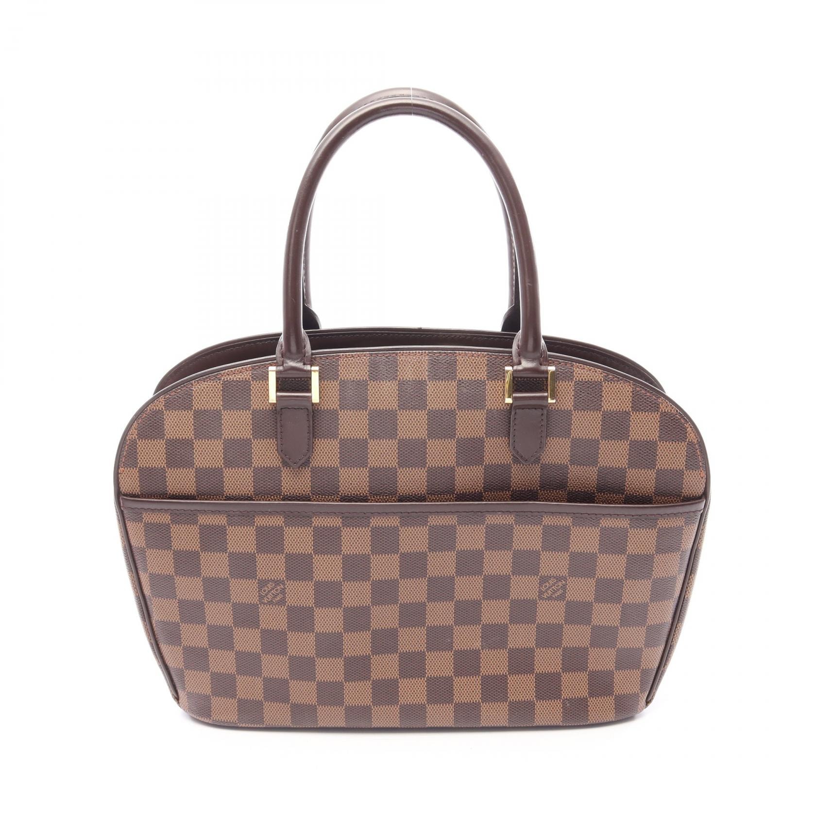 ルイ・ヴィトン LOUIS VUITTON サリア オリゾンタル ダミエエベヌ ハンドバッグ バッグ PVCコーティングキャンバス レザー ダミエ エベヌ レディース ブラウン系 N51282 【中古】