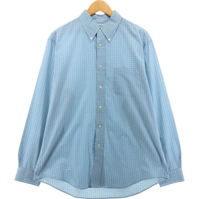古着 ブルックスブラザーズ Brooks Brothers 1818 長袖 ボタンダウンチェックシャツ メンズL相当/eaa564047