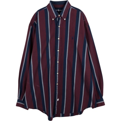 古着 ラルフローレン Ralph Lauren 長袖 ボタンダウンストライプシャツ メンズL相当/eaa631282