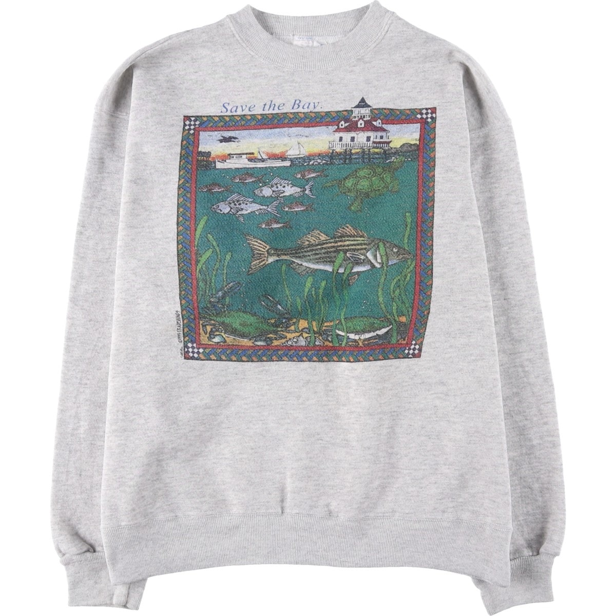 古着 90年代 ヘインズ Hanes ACTIVEWEAR プリントスウェットシャツ トレーナー メンズL相当 ヴィンテージ/eaa603551