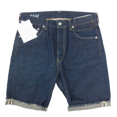 VISVIM ビズビム ショートパンツ 18SS 0118305005003 SOCIAL SCULPTURE SS 99SHORTS ソーシャルスカルプチャー デニム ショーツ ワンウオッシュ ショートパンツ インディゴブルー系 W34【中古】
