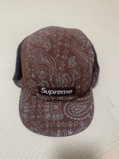 Supreme Reflective Bandana Sunshield Camp Cap "Brown"