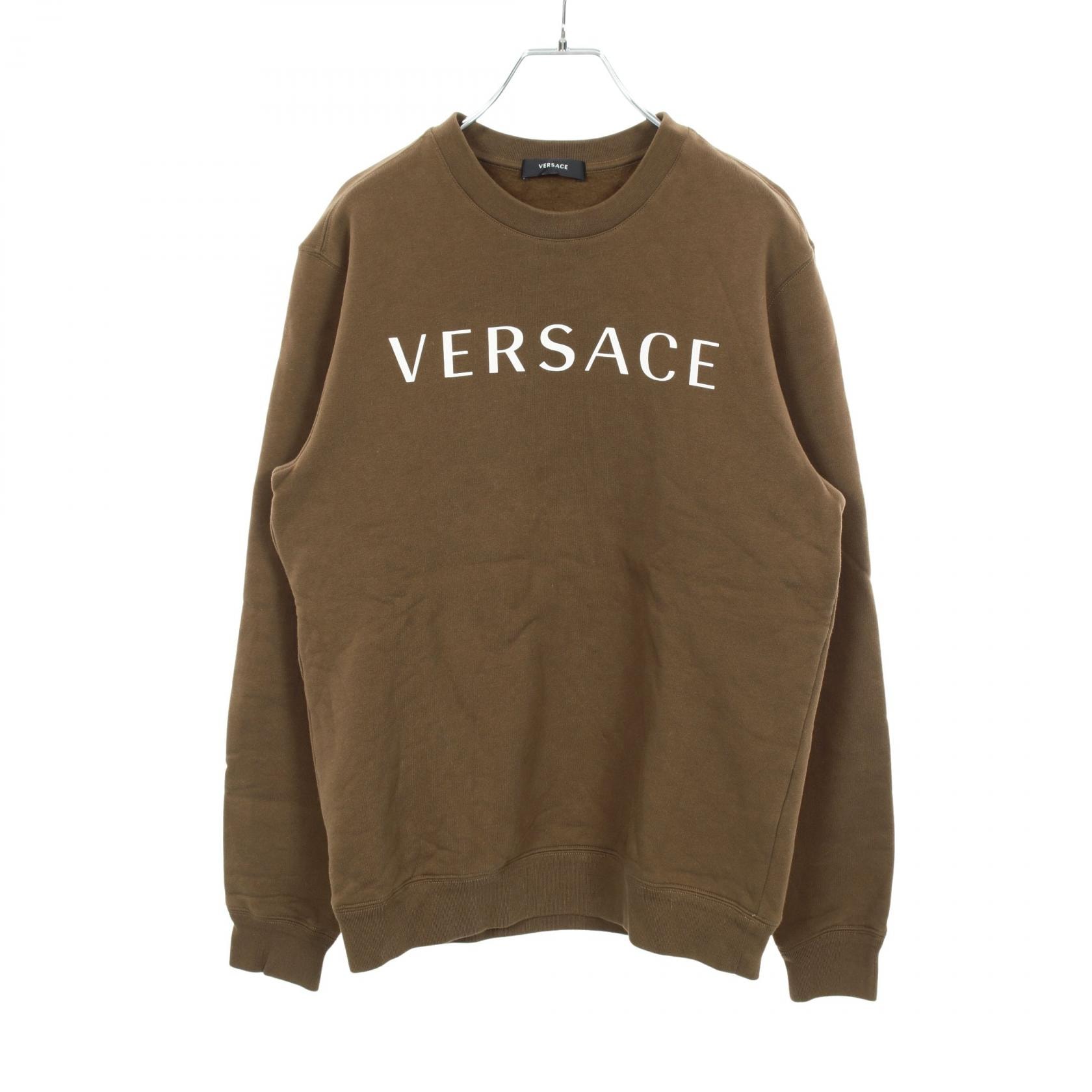 ヴェルサーチ VERSACE スウェット 衣料品 トップス コットン メンズ カーキ系 1008283 【中古】
