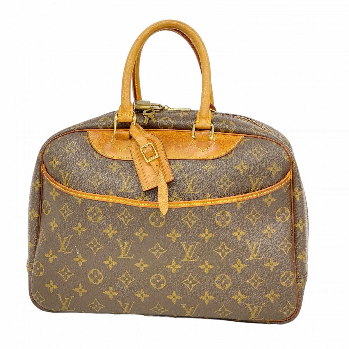 ★最終価格【6cd5606】ルイヴィトン ハンドバッグ モノグラム ドーヴィル M47270 ブラウン【中古】レディース