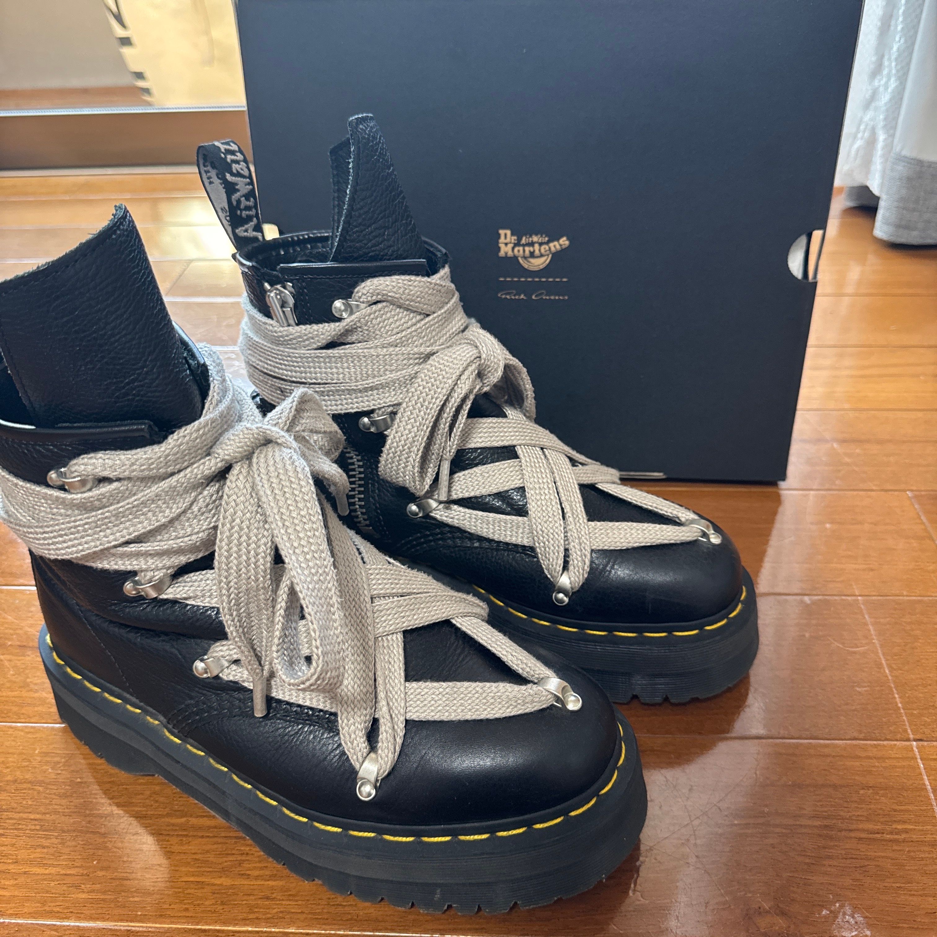 Rick Owens × Dr.Martens 1460 Quad Pent 8 Hole Boots "Black"