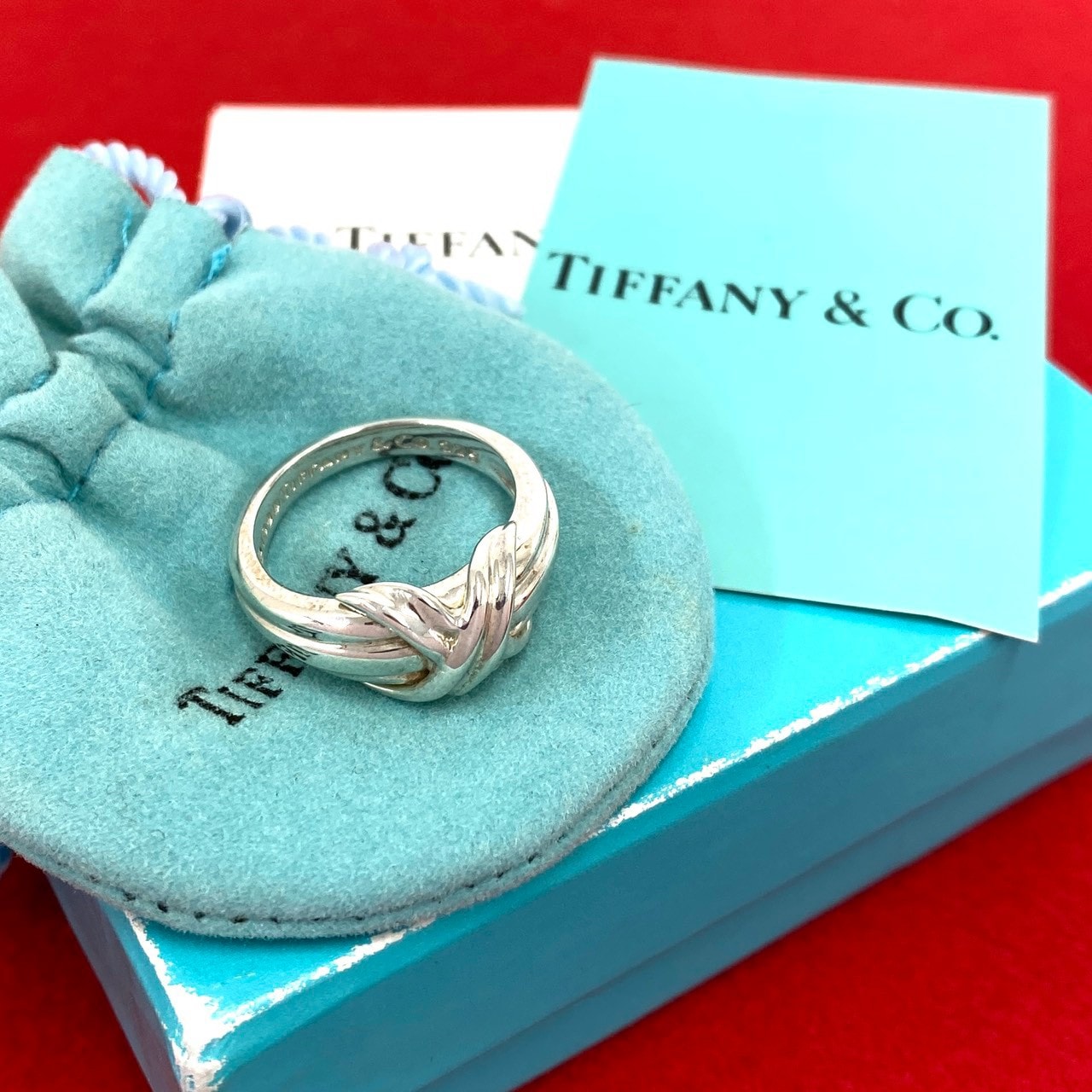 TIFFANY&Co. ティファニー シグネチャー クロス リング シルバー925 リング・指輪 13号 シルバー
 05563