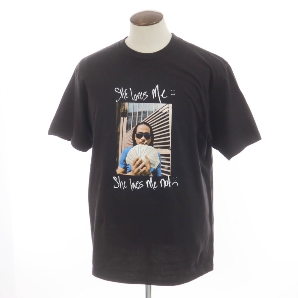 【中古】シュプリーム Supreme 2025年春夏 Max B Tee コットン クルーネック 半袖Tシャツ ブラック【サイズL】【メンズ】