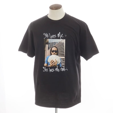 【中古】シュプリーム Supreme 2025年春夏 Max B Tee コットン クルーネック 半袖Tシャツ ブラック【サイズL】【メンズ】