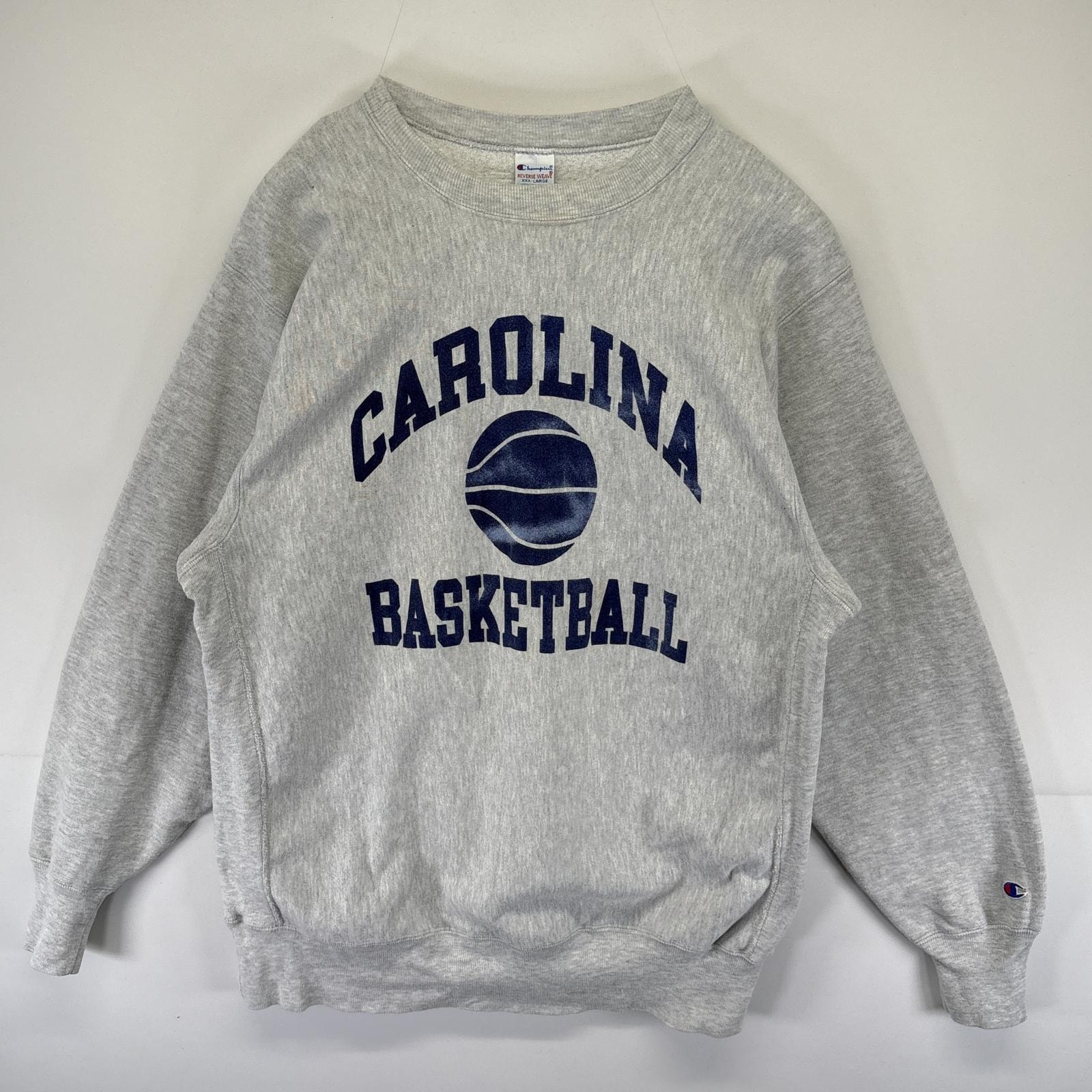 古着 90's/90年代 チャンピオン Champion USA製 スウェット リバースウィーブ トレーナー 三段プリント クルーネック 14042  グレー メンズ