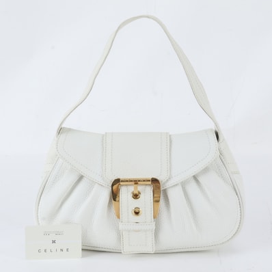 ■美品 セリーヌ フラップショルダーバッグ レザー