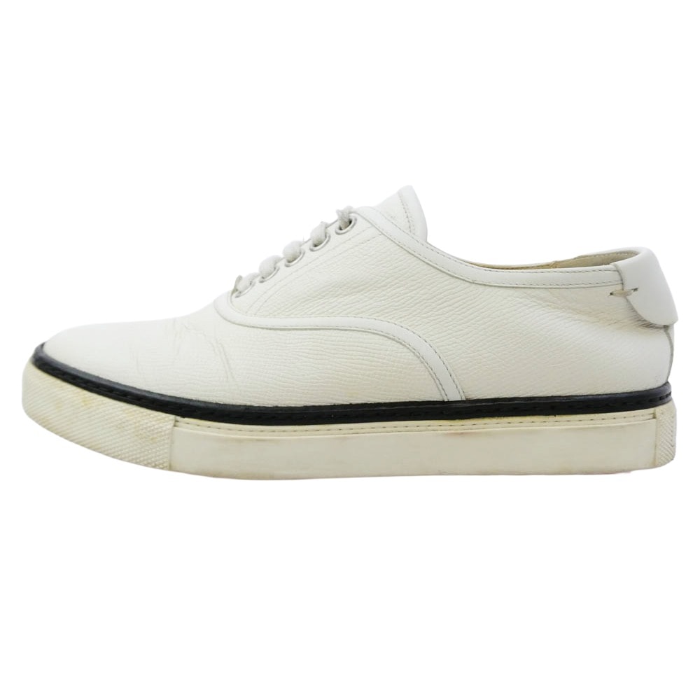 HERMES エルメス スニーカー レザー ローカットスニーカー オフホワイト系 36.5【中古】