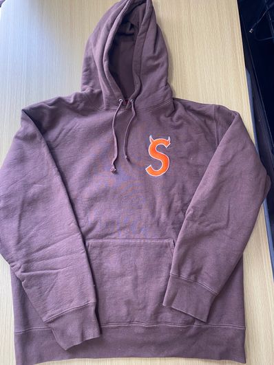 Supreme S Logo Hooded Sweatshirt "Brown" (22FW)