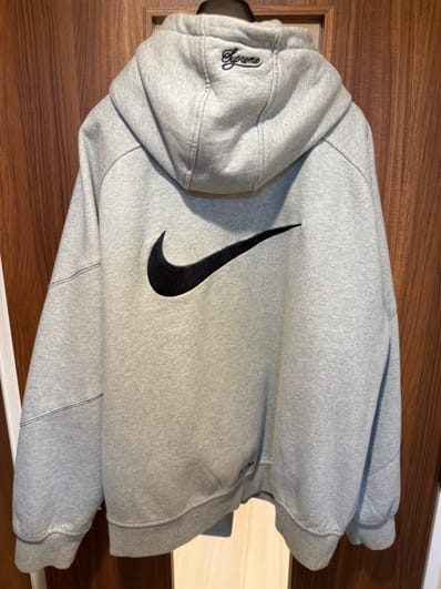 Supreme x Nike Zip Up Hooded Sweatshirt "Heather Grey"