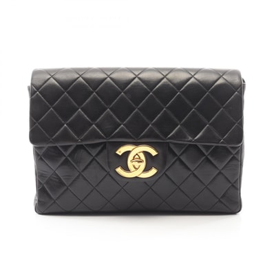 シャネル CHANEL マトラッセ リュックサック バックパック バッグ ラムスキン(羊革) レディース ブラック系 【中古】