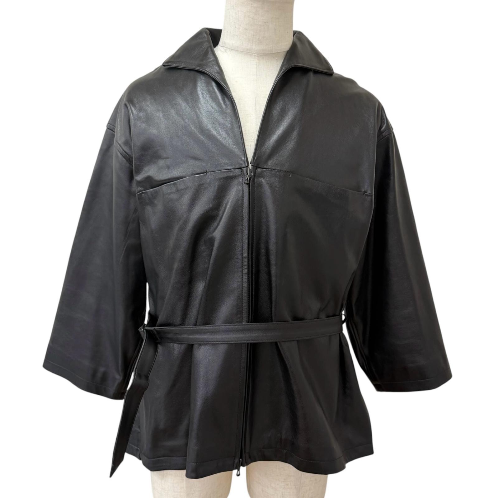 極美品 ナイスネス レザージャケット WILLI ウィリー ブラック