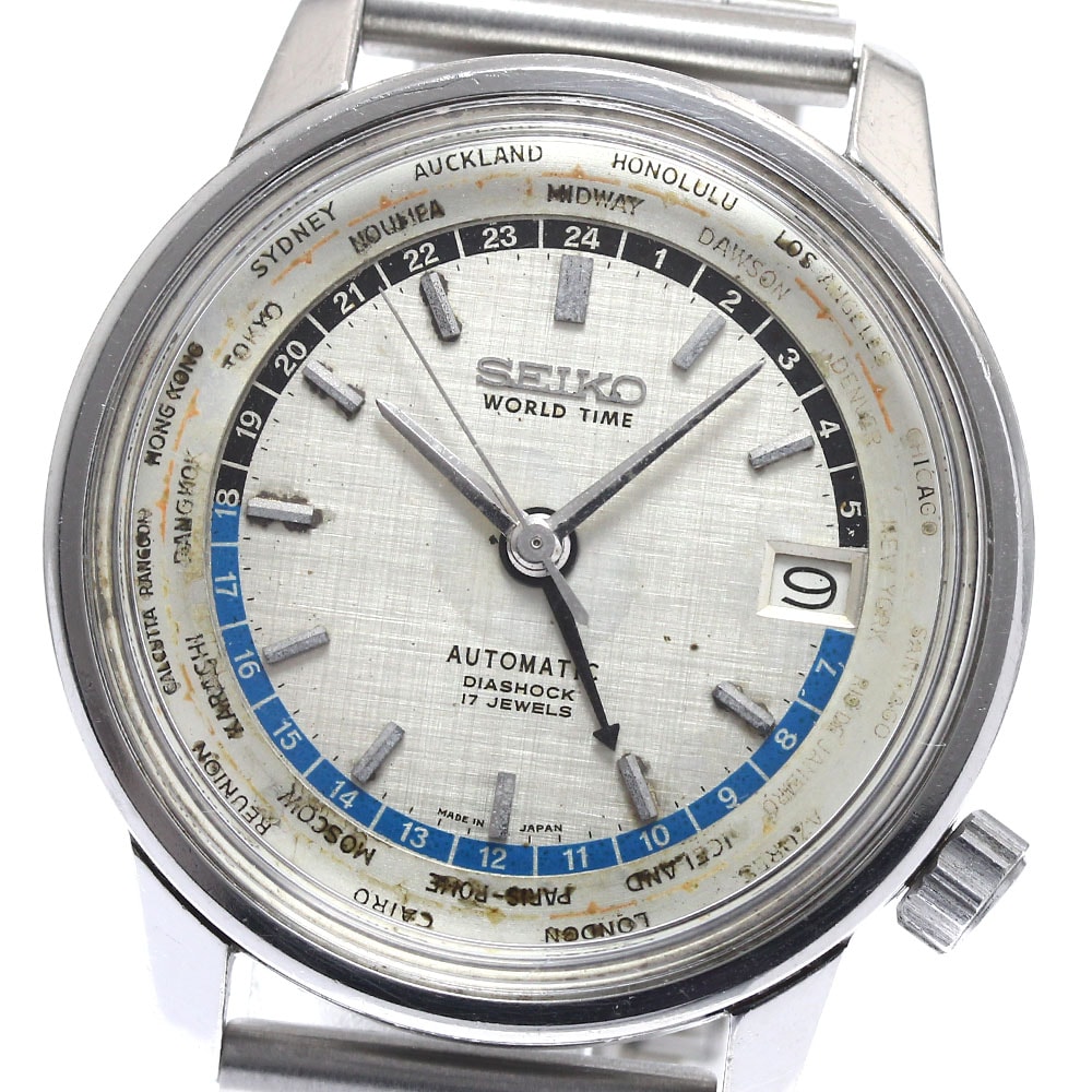 セイコー ワールドタイム  6217-7000 メンズ 【中古】