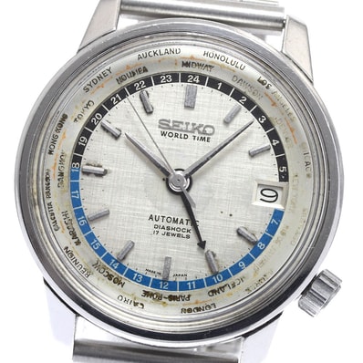 セイコー ワールドタイム 6217-7000 メンズ 【中古】