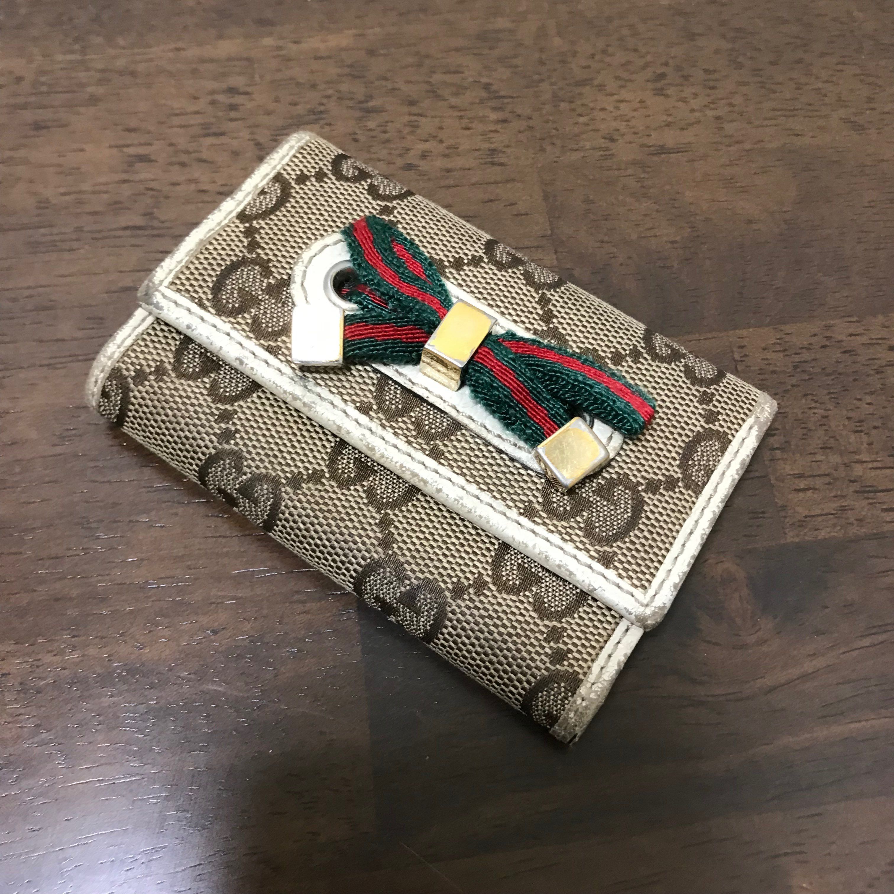 GUCCI GG Canvas Princy 6 Key Case "Ivory"