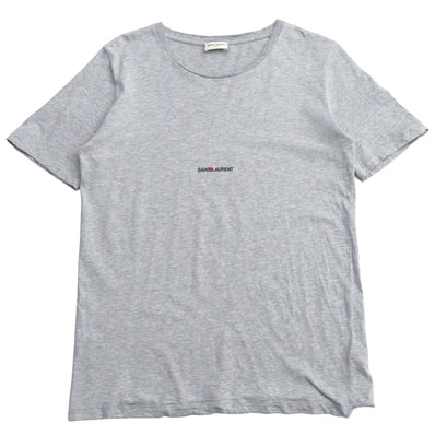 SAINT LAURENT PARIS サンローランパリ 半袖Tシャツ サイズS ロゴプリント イタリア製 ブランド古着【中古】20260612/RA9844