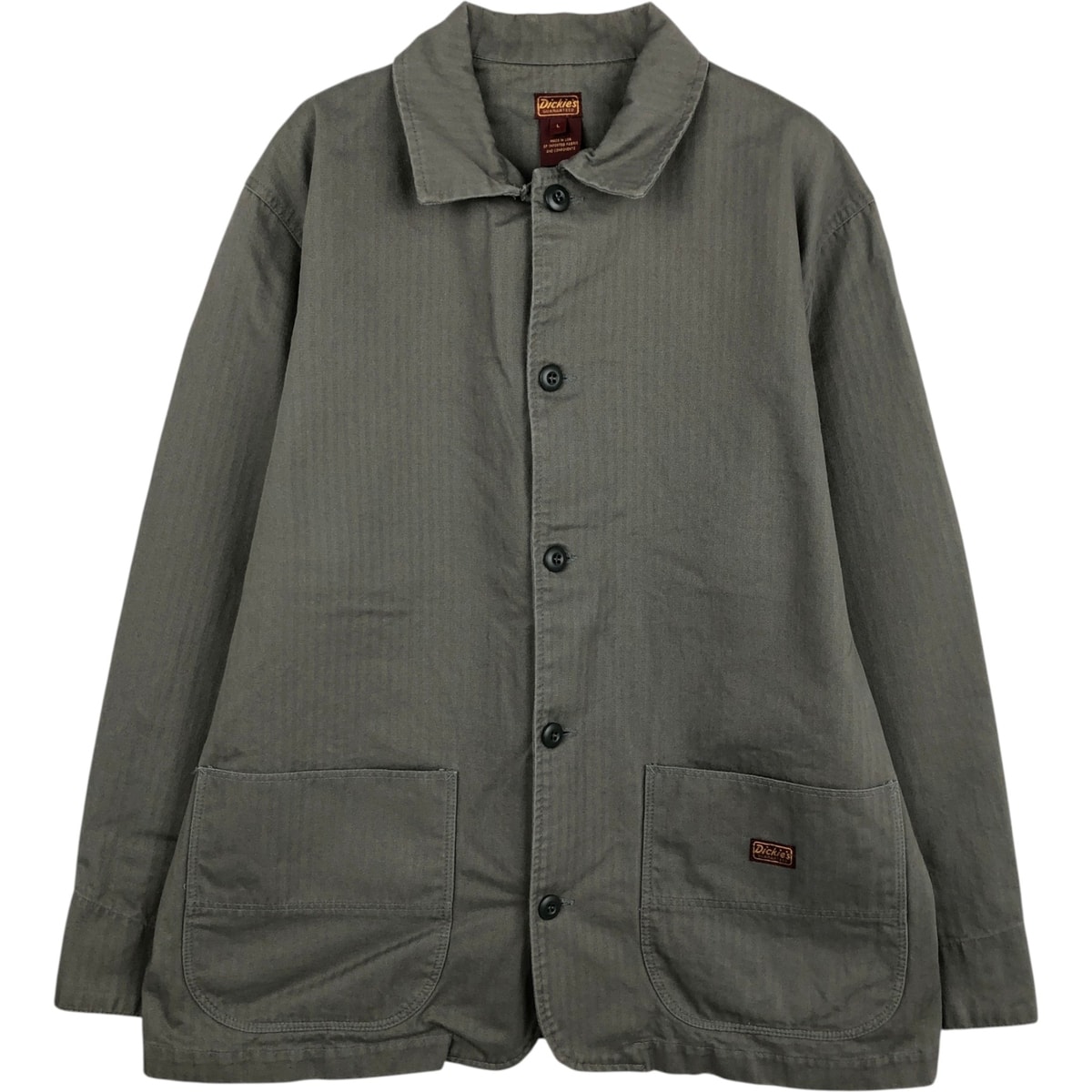 D (傷や汚れあり)】古着 90年代 ディッキーズ Dickies ヘリンボーン