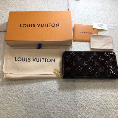 Louis Vuitton Monogram Vernis Zippy Wallet "Amarante"