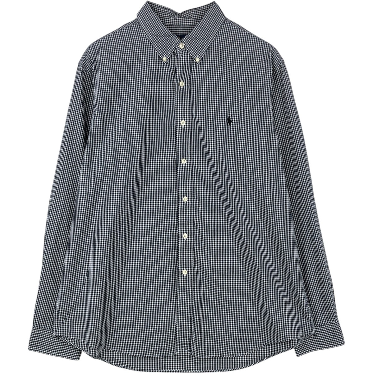 古着 ラルフローレン Ralph Lauren ギンガムチェック 長袖 ボタンダウンチェックシャツ メンズXL相当/eaa650119