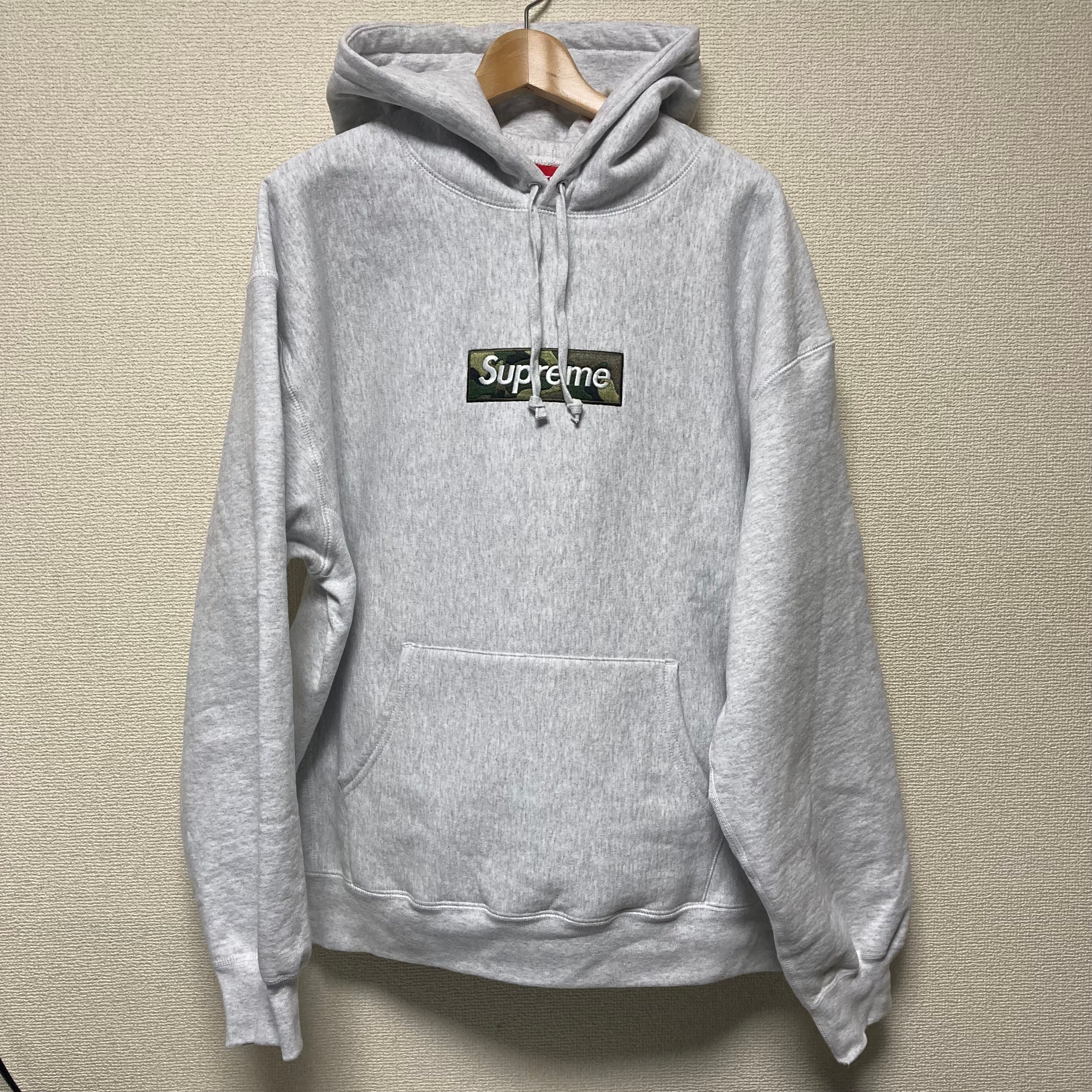 Supreme Box Logo Hooded Sweatshirt "Ash Grey" (23FW)