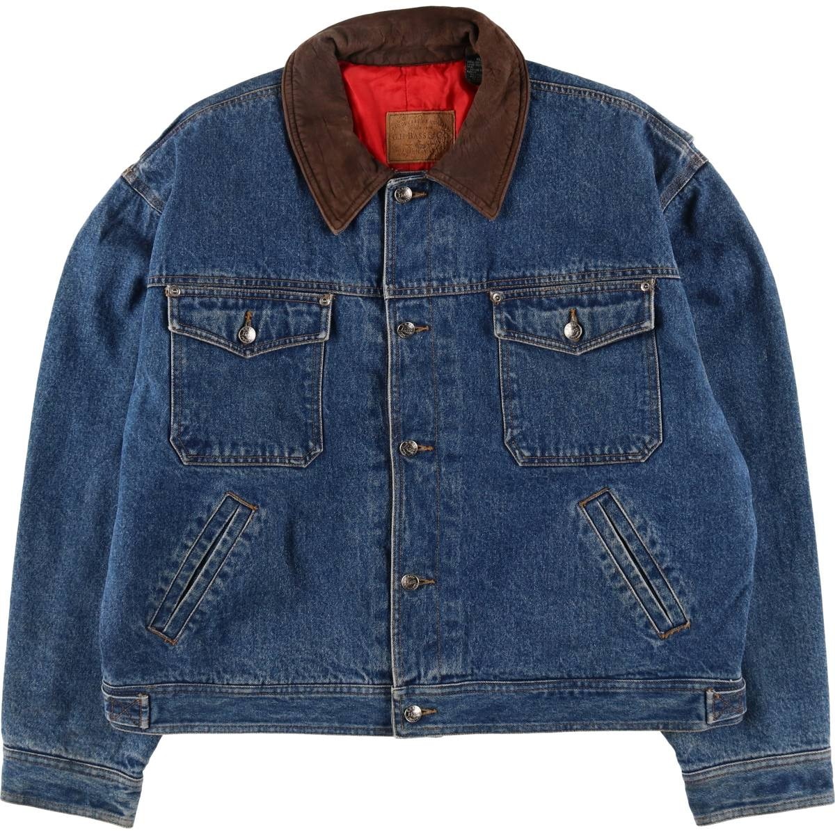 古着 90年代 ジーエイチバス G.H.Bass 中綿入り デニムジャケット メンズXL相当 ヴィンテージ/eaa514960