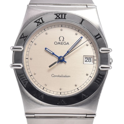 オメガ OMEGA 1510.30 コンステレーション デイト フラットベゼル シルバー クォーツ メンズ 良品 腕時計 A#149342
