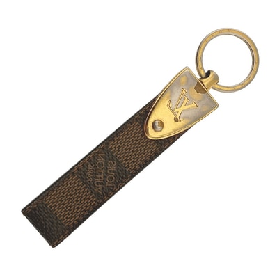 ルイ・ヴィトン LOUIS VUITTON M65050 ダミエ キーホルダー ポルトクレ ドラゴンヌ メンズ T#140387