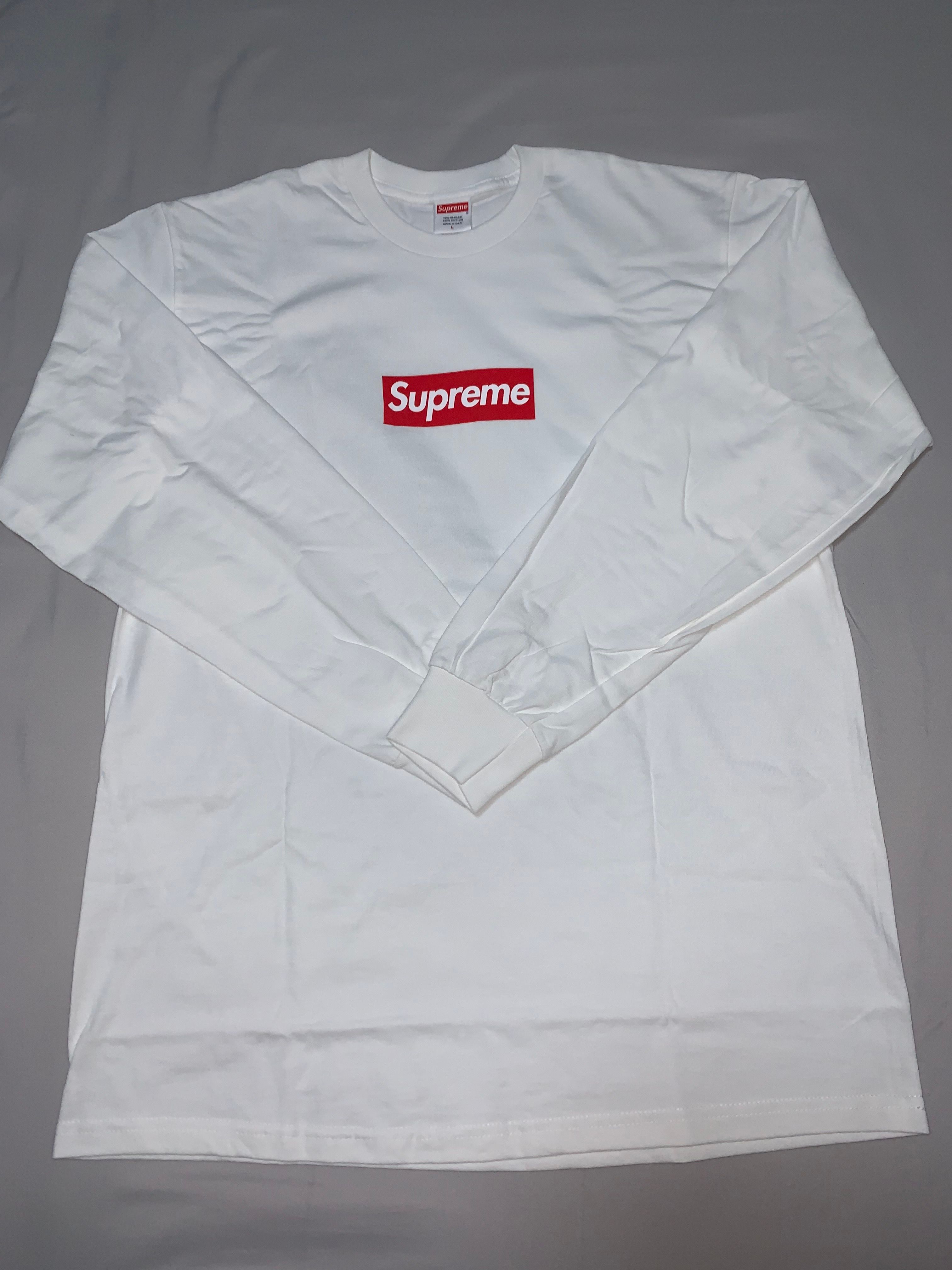 Supreme Box Logo L/S Tee "White"