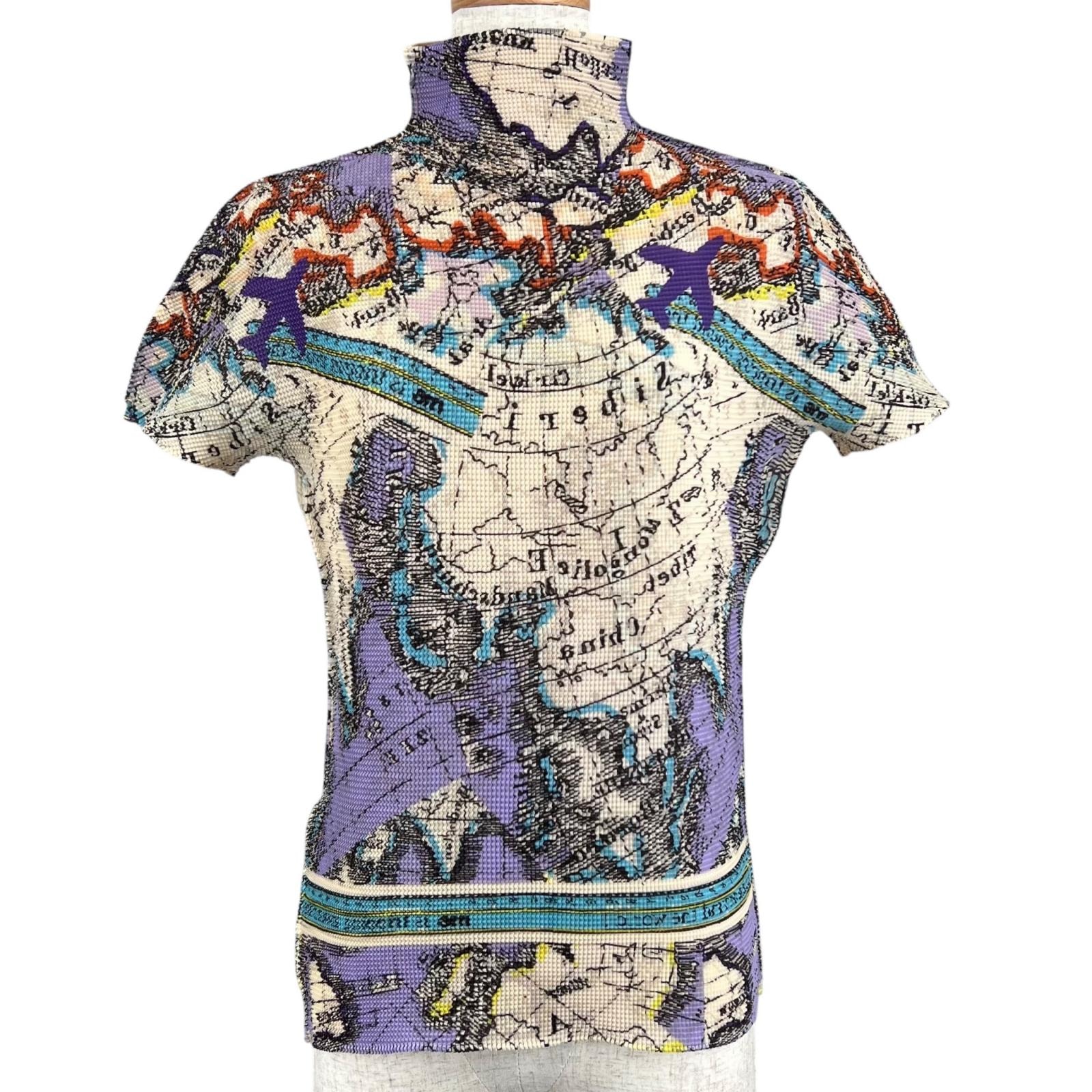 美品 ミー イッセイミヤケ カットソー マルチ レディース MI63FK225