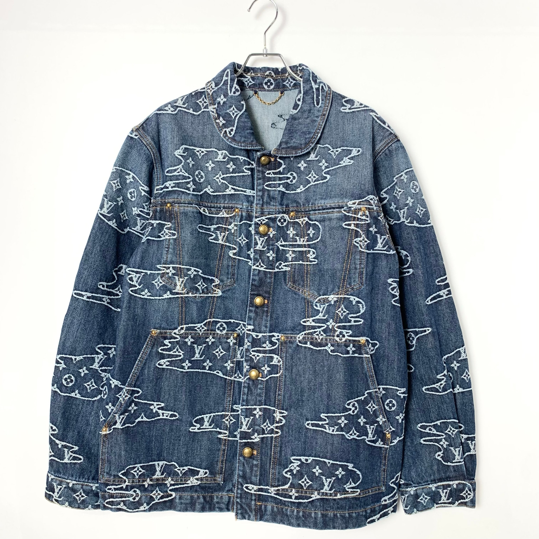 Louis Vuitton × NIGO Monogram Denim Workwear Blouson "Indigo"