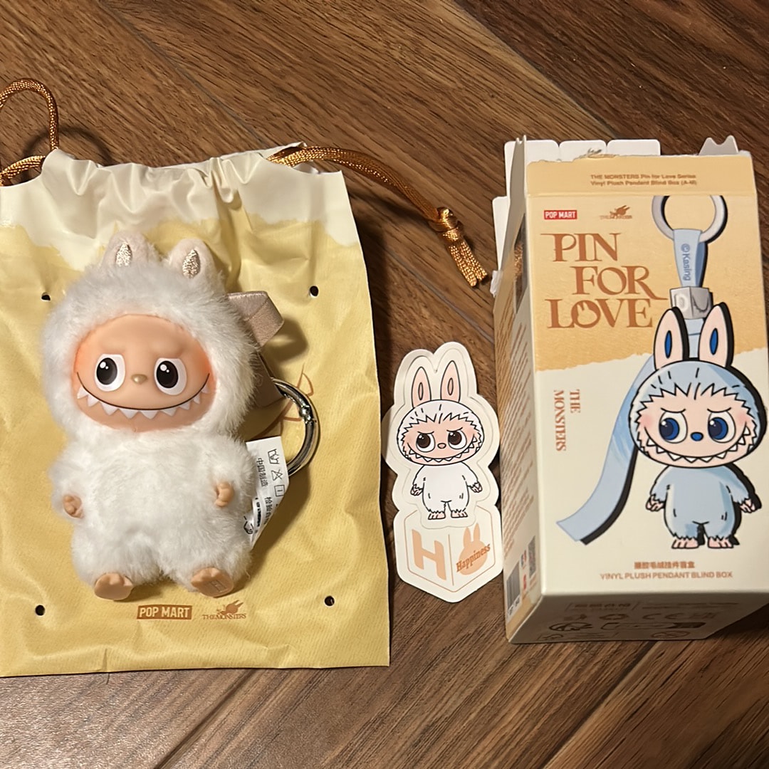 POP MART THE MONSTERS (LABUBU) Pin for Love Series-Vinyl Plush Pendant (A-M) H