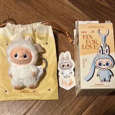POP MART THE MONSTERS (LABUBU) Pin for Love Series-Vinyl Plush Pendant (A-M) H
