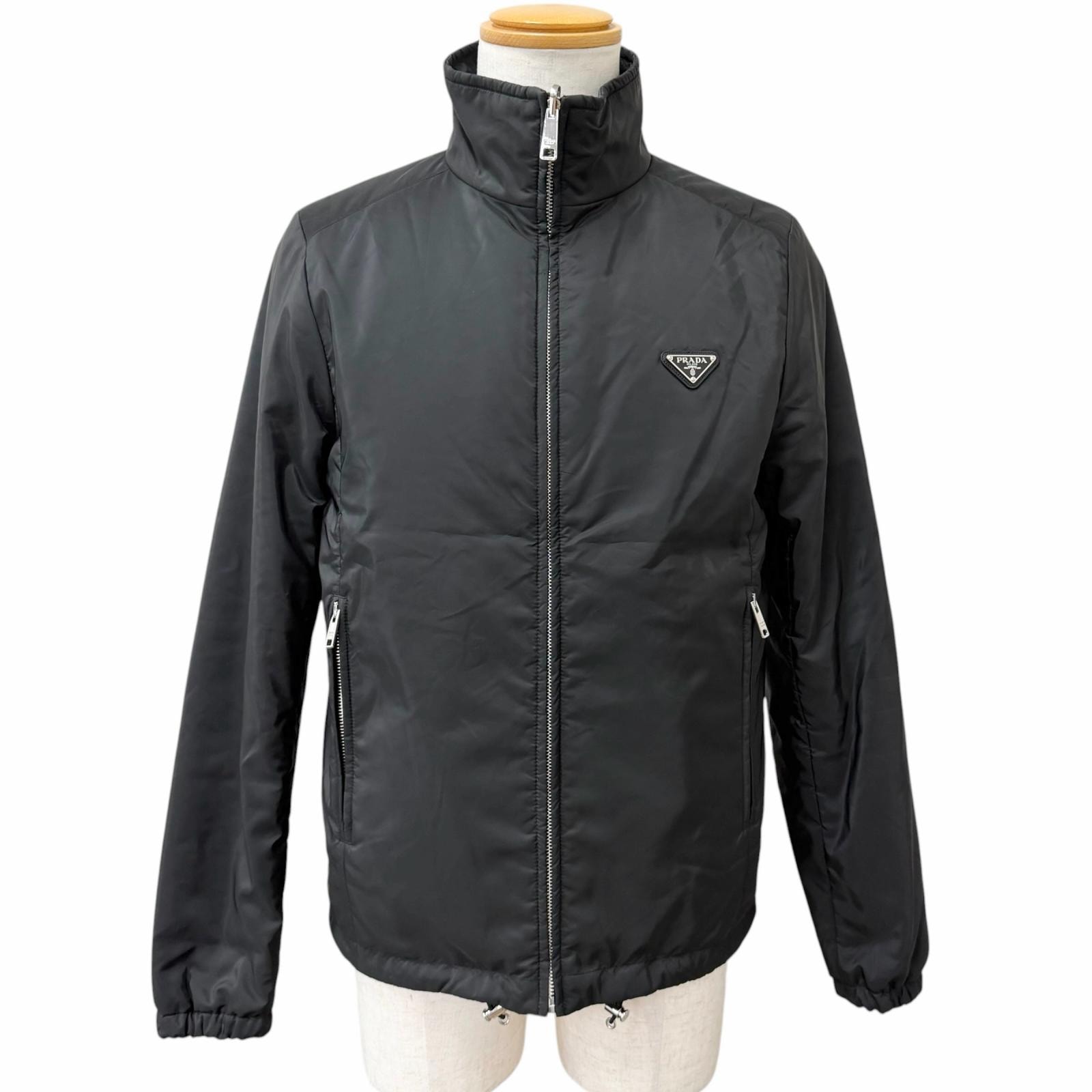 極美品 プラダ ブルゾン Reversible Padded Jacket 黒