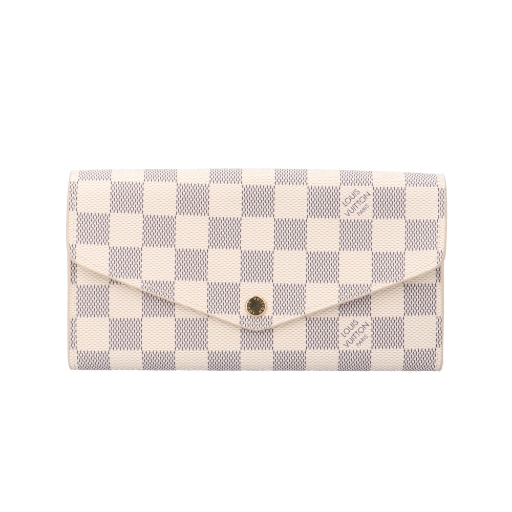 ルイヴィトン ポルトフォイユ サラ ダミエアズール 長財布 ダミエアズールキャンバス N63208 レディース LOUIS VUITTON 中古