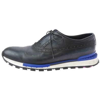 Berluti ベルルッティ スニーカー 0166X ファストトラック レザー ドレスシューズ スニーカー ブラック系 7【中古】