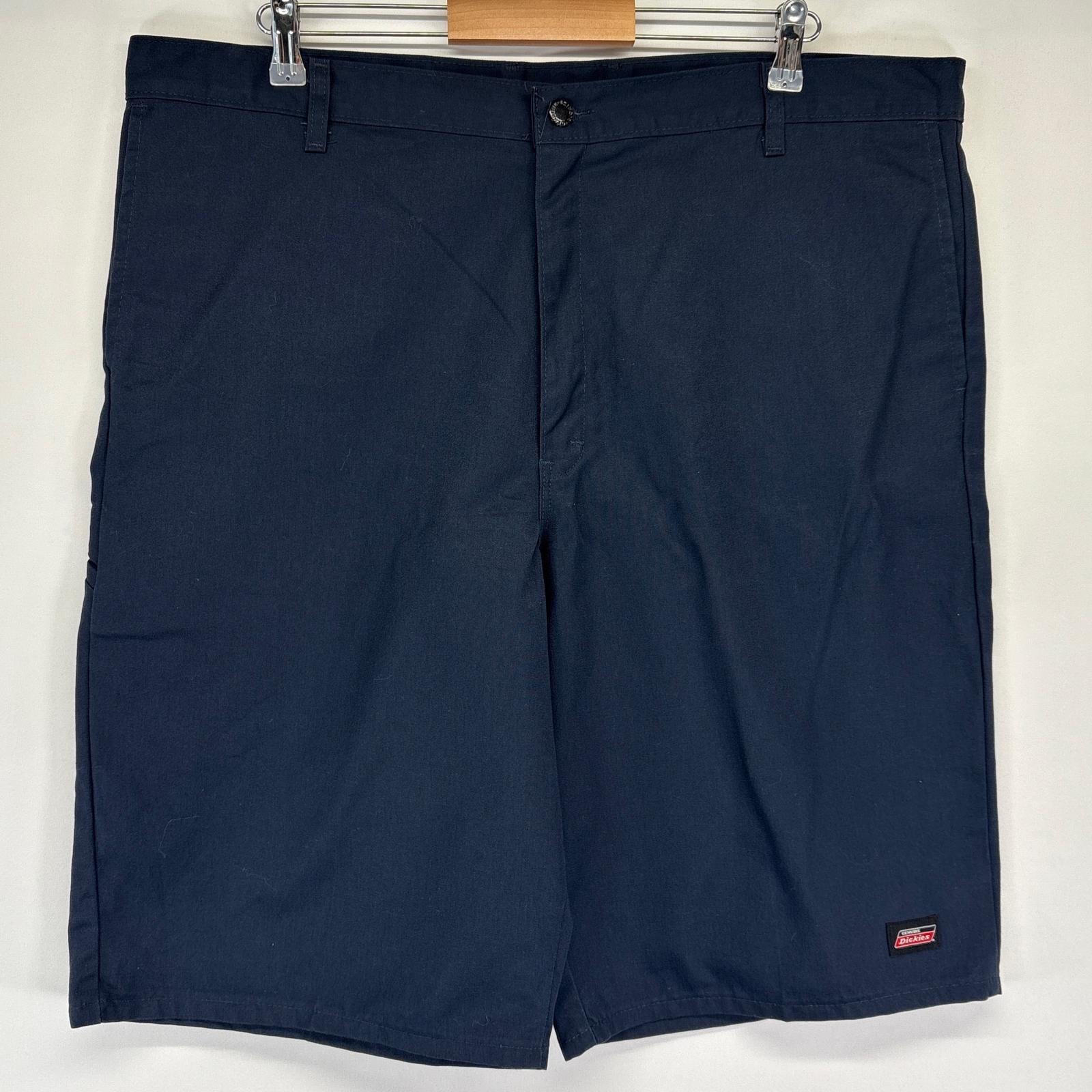 古着 ディッキーズ Dickies ショートパンツ ハーフ 半ズボン 短パン ワーク ワンポイントロゴ w42 ネイビー メンズ