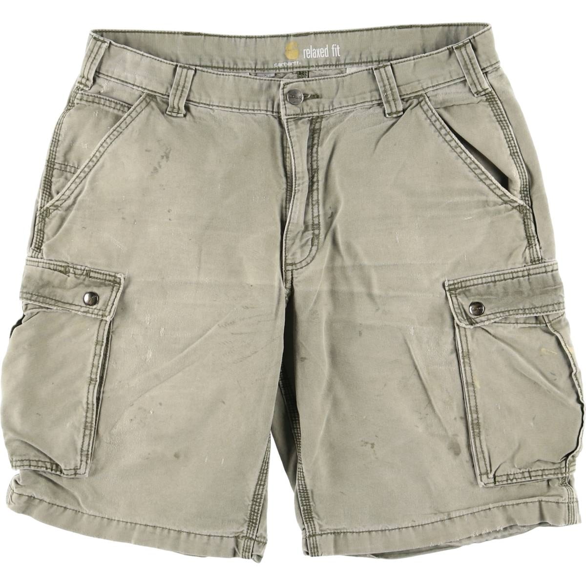 古着 カーハート Carhartt RELAXED FIT ダック カーゴショーツ ハーフパンツ メンズw36相当/eaa534662